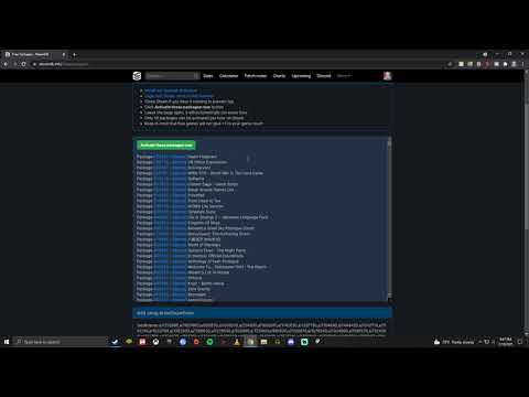 Steam Database Free Packages Tool 